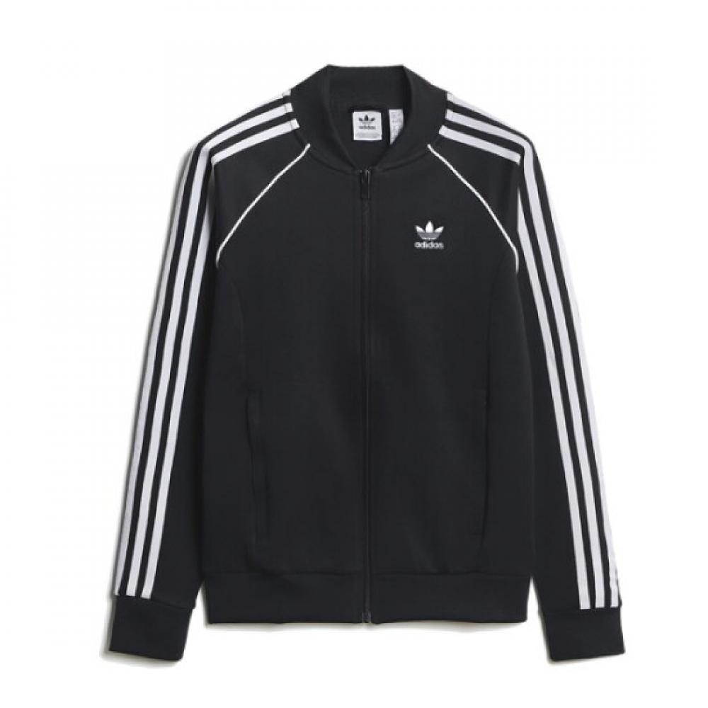 AdidaS Women S tranSitional Jacket claSSic SSt Track Top Black Ik4034