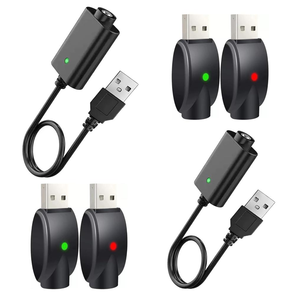 

Умный USB-кабель для зарядки со светодиодным индикатором, 6 штук Интеллектуальная защита от перезарядки USB-адаптер и кабель для зарядки беспроводного паяльника чёрный