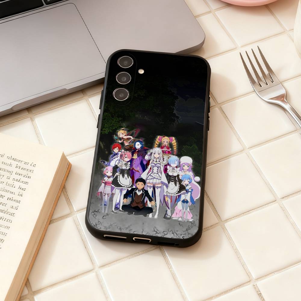 R-Re ZERO Starting Life in Another World phone Case For Samsung Galaxy A73,A72,A71,A70,A53,A52,A51,Others Soft Black Shell
