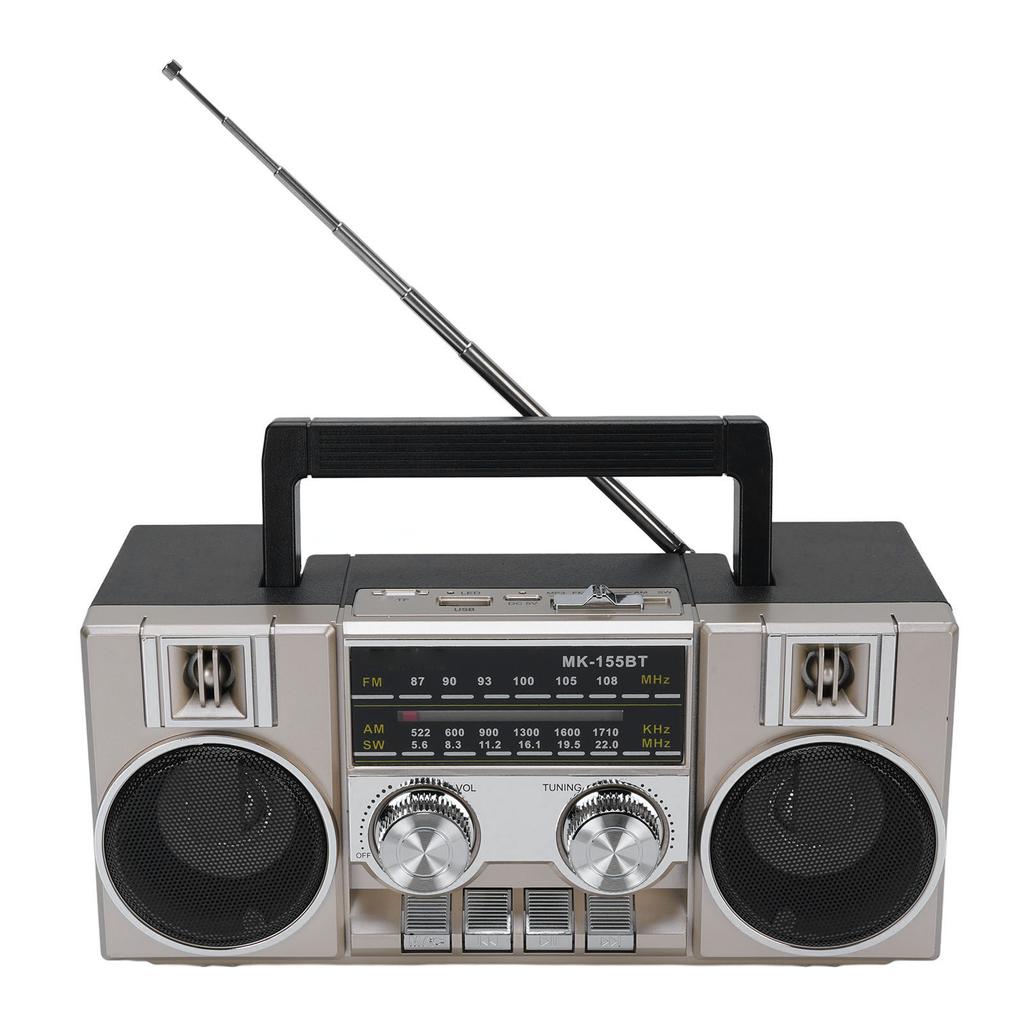 Portable FM AM SW Radio Full Band Clear Sound Quality Radio with RGB   Speaker for Garden   Bathroom