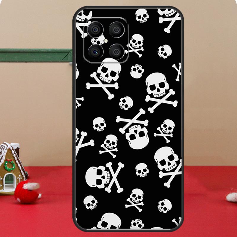 Skull Gothic Creepy Pastel Goth Case For Honor Magic 7 Lite 5 6 8 Pro Honor 400 200 50 70 90 X8c X8a X8b X9a X9b X9c Cover