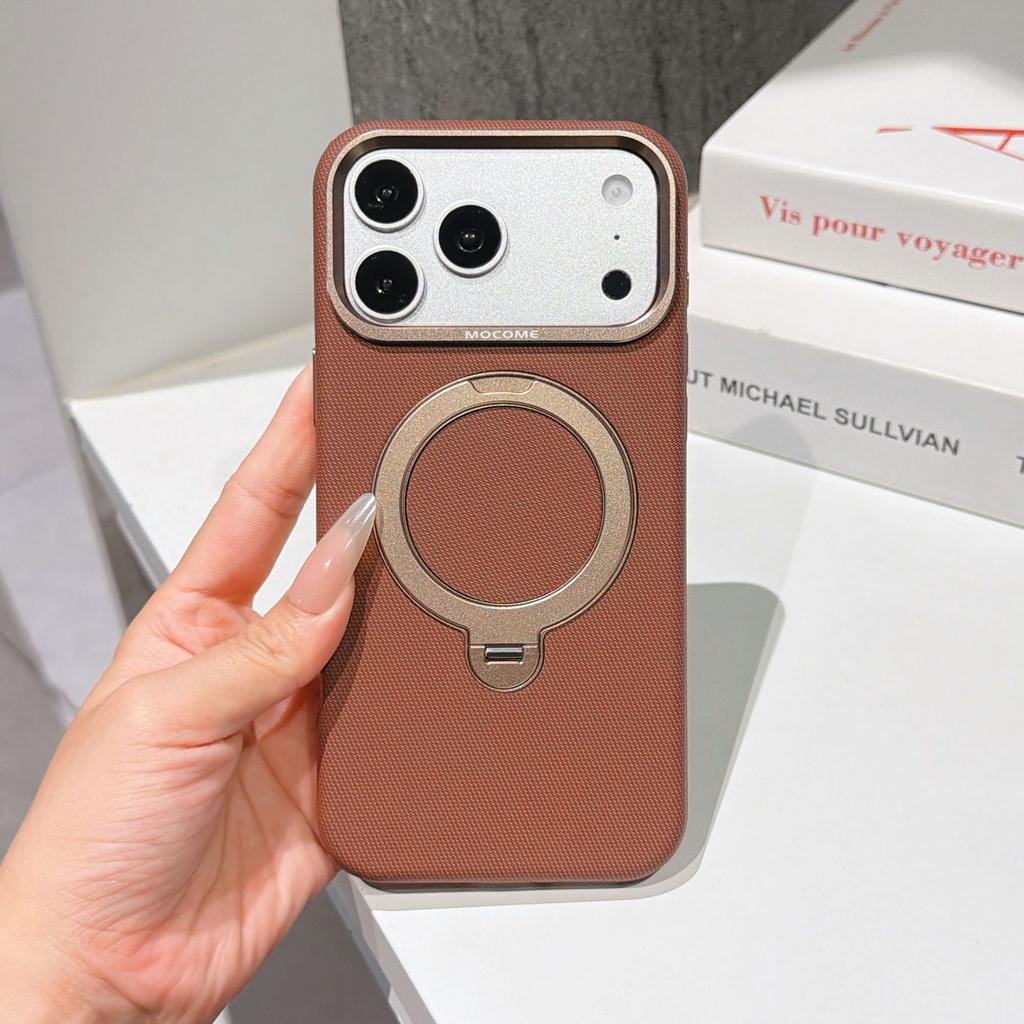 Applicable To iPhone17ProMax Swivel Bracket, Mobile Phone Case, Magnetic Suction Apple 16 CoE Shield, Metal Lens Case.