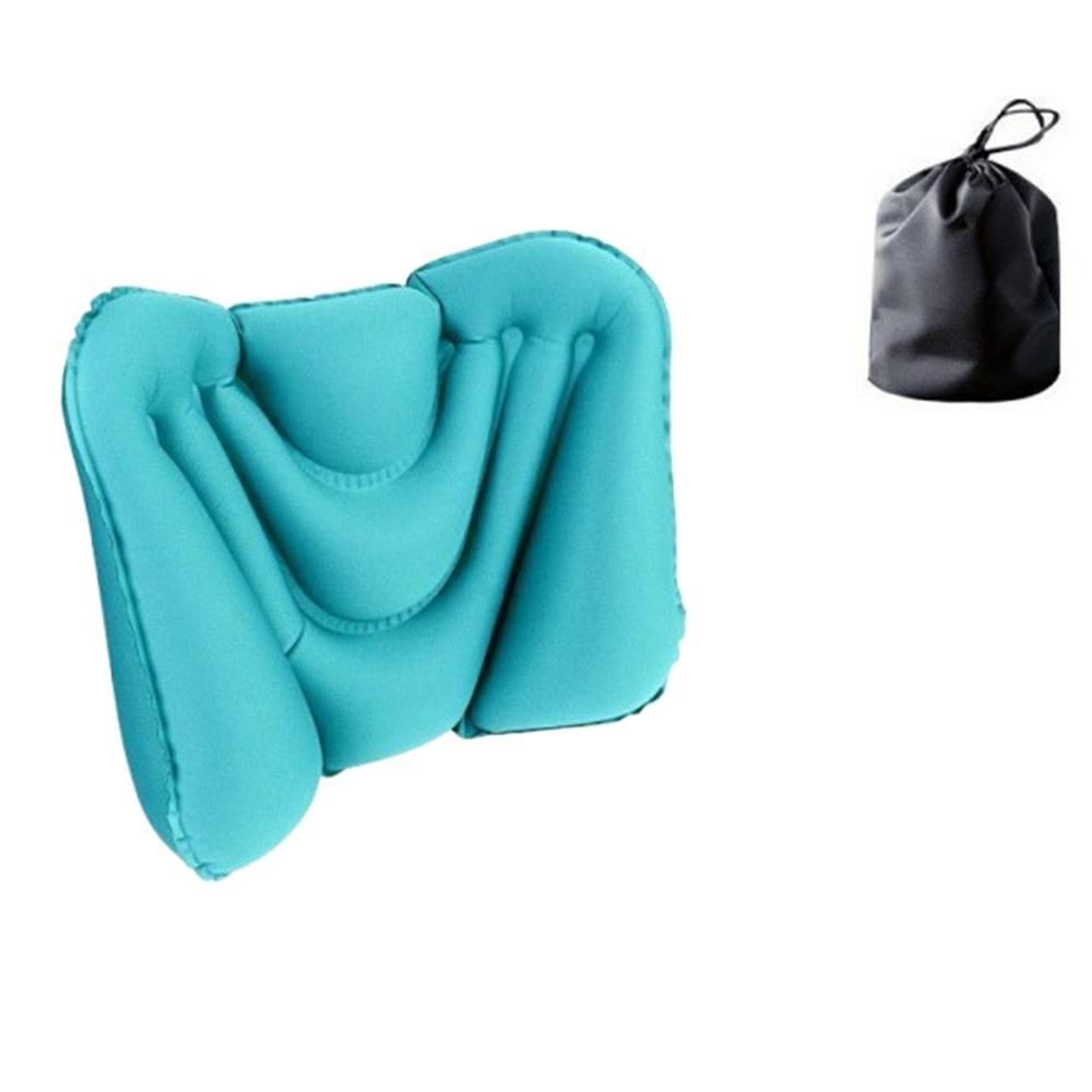 Soft Waist Protection Inflatable Lumbar Pillow Ultralight Inflatable Seat Pads Comfortable Soft Cushion for Home Office Car