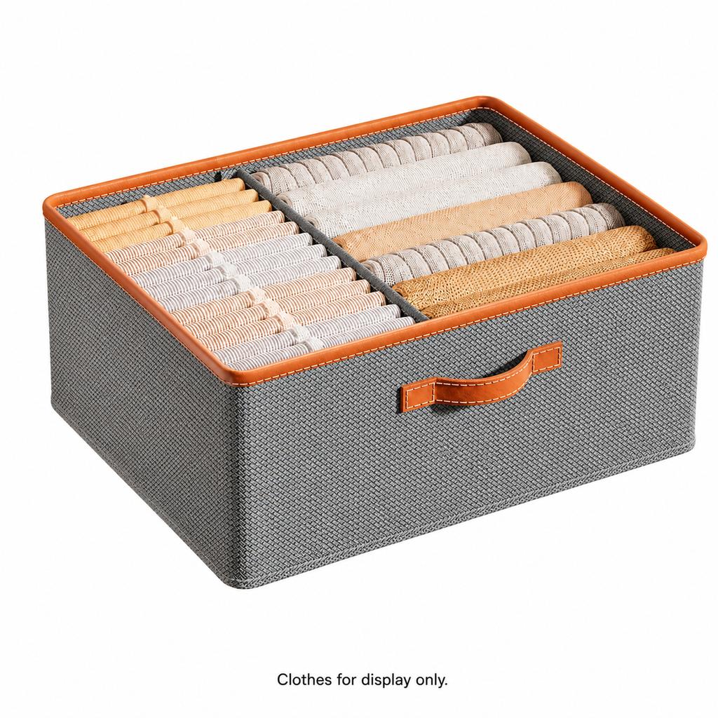 Xiaomi Foldable Clothes Storage Box Large Capacity Closet Organizer with Divider Handle for Wardrobe Shelves Bedroom Home Organization450000