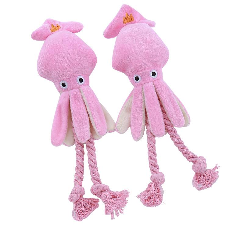 Dog Toys, Sound-sounding Cotton Ropes, Octopuses, Teeth-cleaning Interactive Pet Toys, Cat Supplies