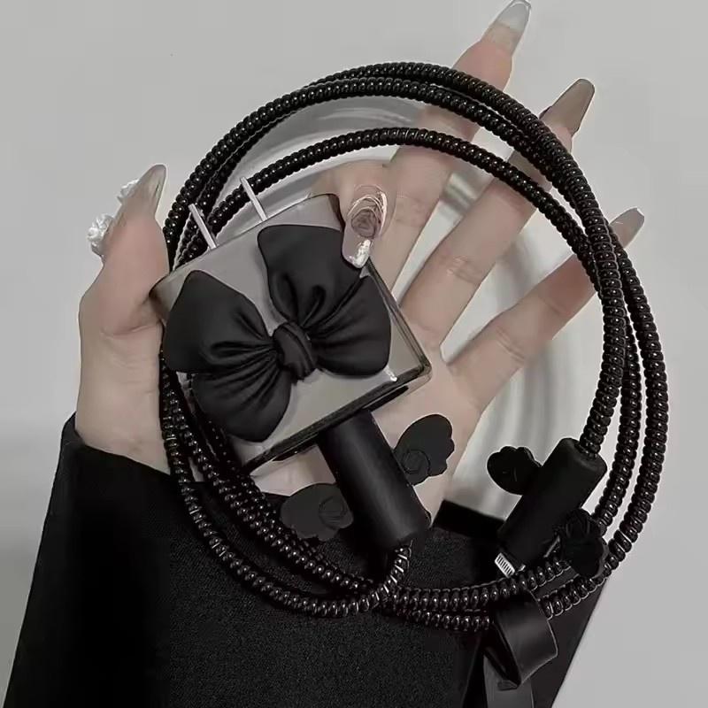 Charging Data Cable Protector Winder Accessories For iPhone 18/20w Charger Protective Cover & Data Cable Protection Rope