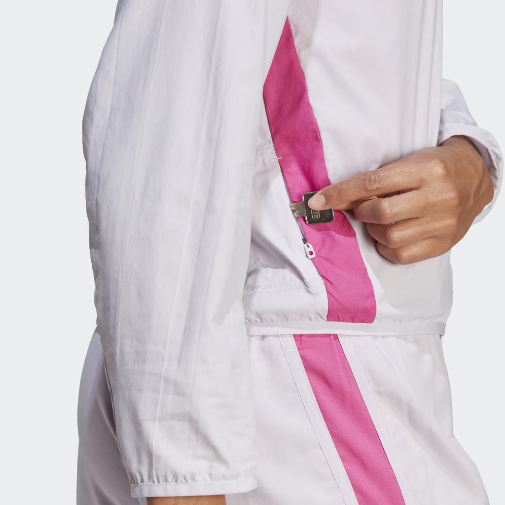 Adidas Run It Windbreaker With Spliced Logo Women Jackets Light-Purple HR9913