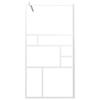 VidaXL Paroi de Douche Cloison de Baignoire Accessoire de Salle de Bain Cloison de Douche Maison Intérieur 100x195 cm ESG 151870