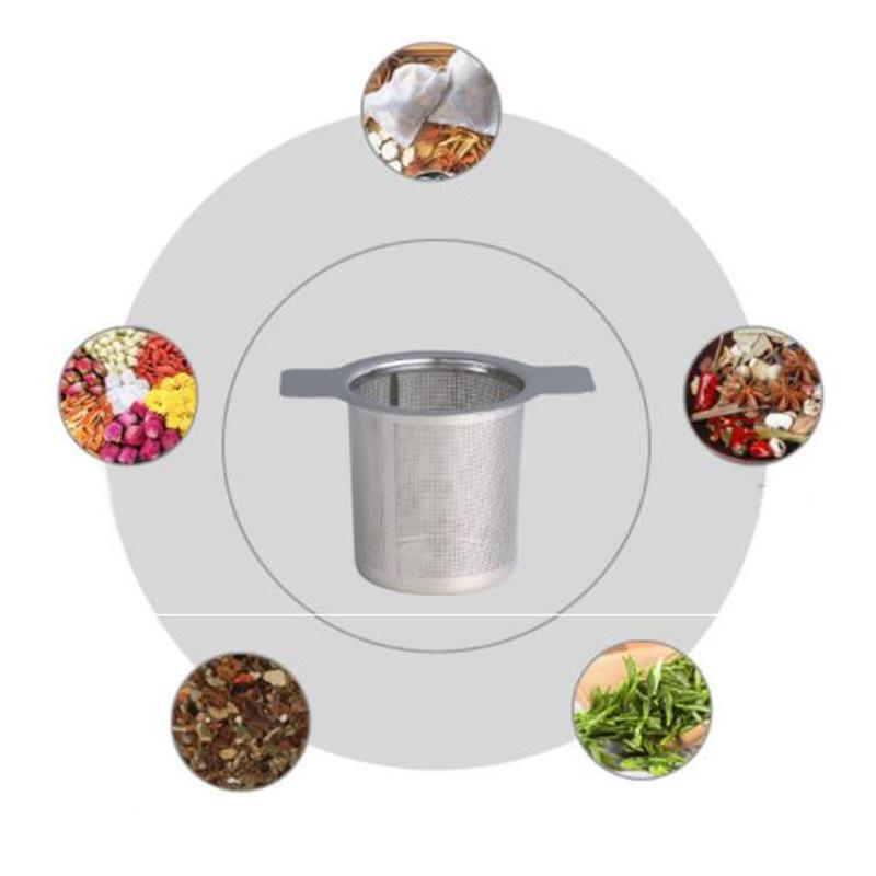 Tea Infuser Stainless Steel Coffee Tea Strainer Grid Binaural Net Leak Tea Mesh Tea Filter Strainer Teaware Accessory