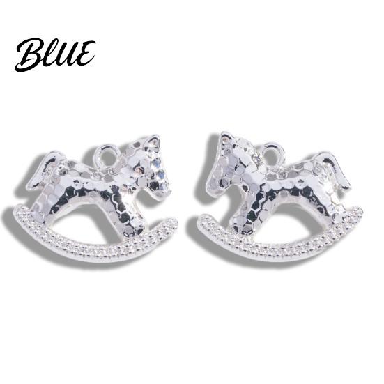 Horse Jewelry Charm 5Pcs Zinc Alloy Metal Electroplating Decoration Accessories