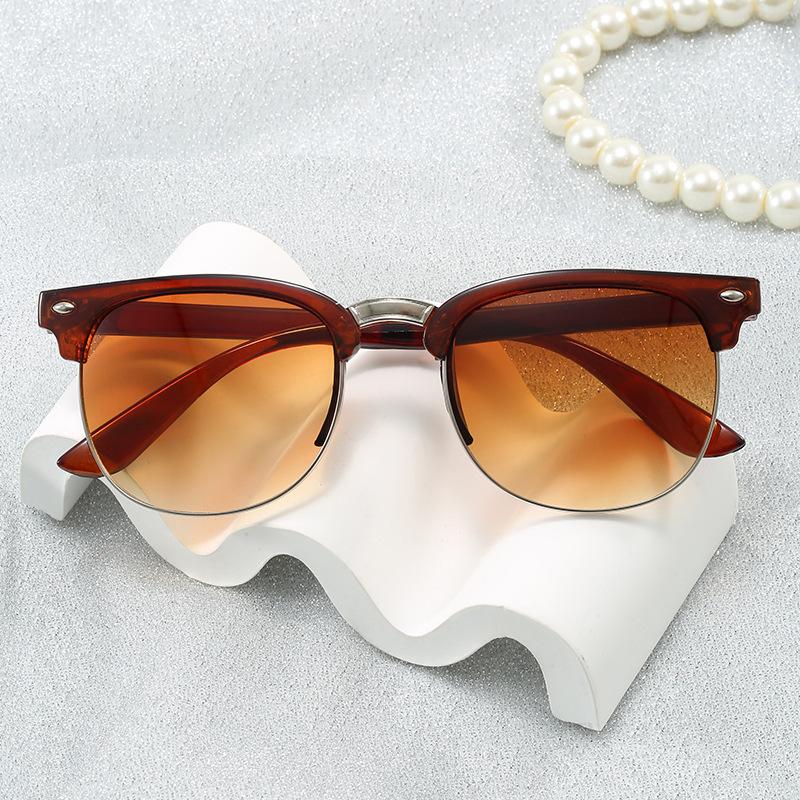 Sunglasses Men Brand Designer Sun Glasses Women Men Classic Fashion Semi Rimless Classic Sunglasses UV400