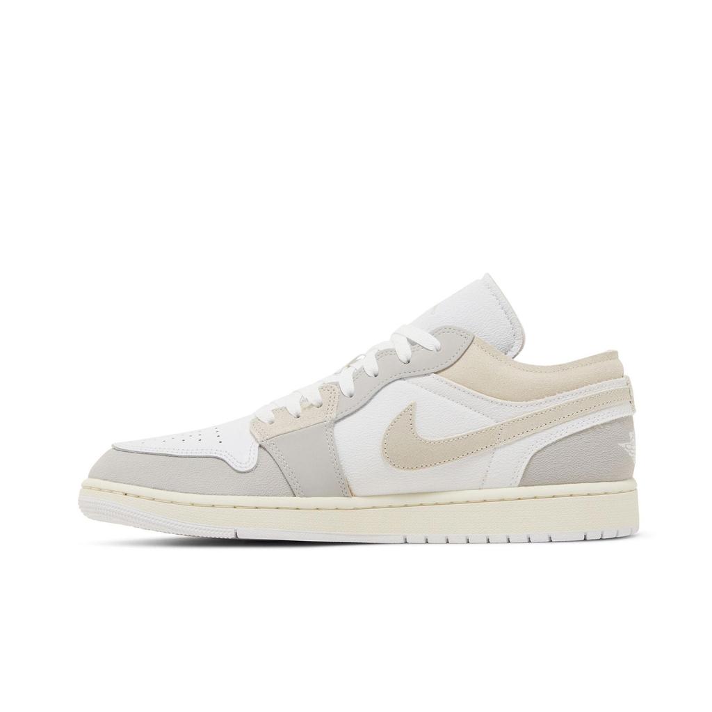 Air Jordan 1 Low SE Craft 'Inside Out - Tech Grey' (Unisex) Tech Grey / Light Orewood Brown / White / Sail Vintage Basketball Shoes DN1635 002