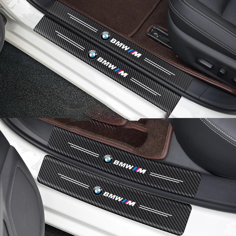 4pcs Car Anti Scratch Door Sill Plate Protectors Strip For BMW M M3 M5 X1 X3 X5 X6 E90 E91 E92 E93 M3 E60