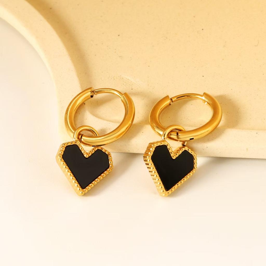 Premium Versatile Accessories Love Pearl Jewelry Geometric Titanium Steel Ears