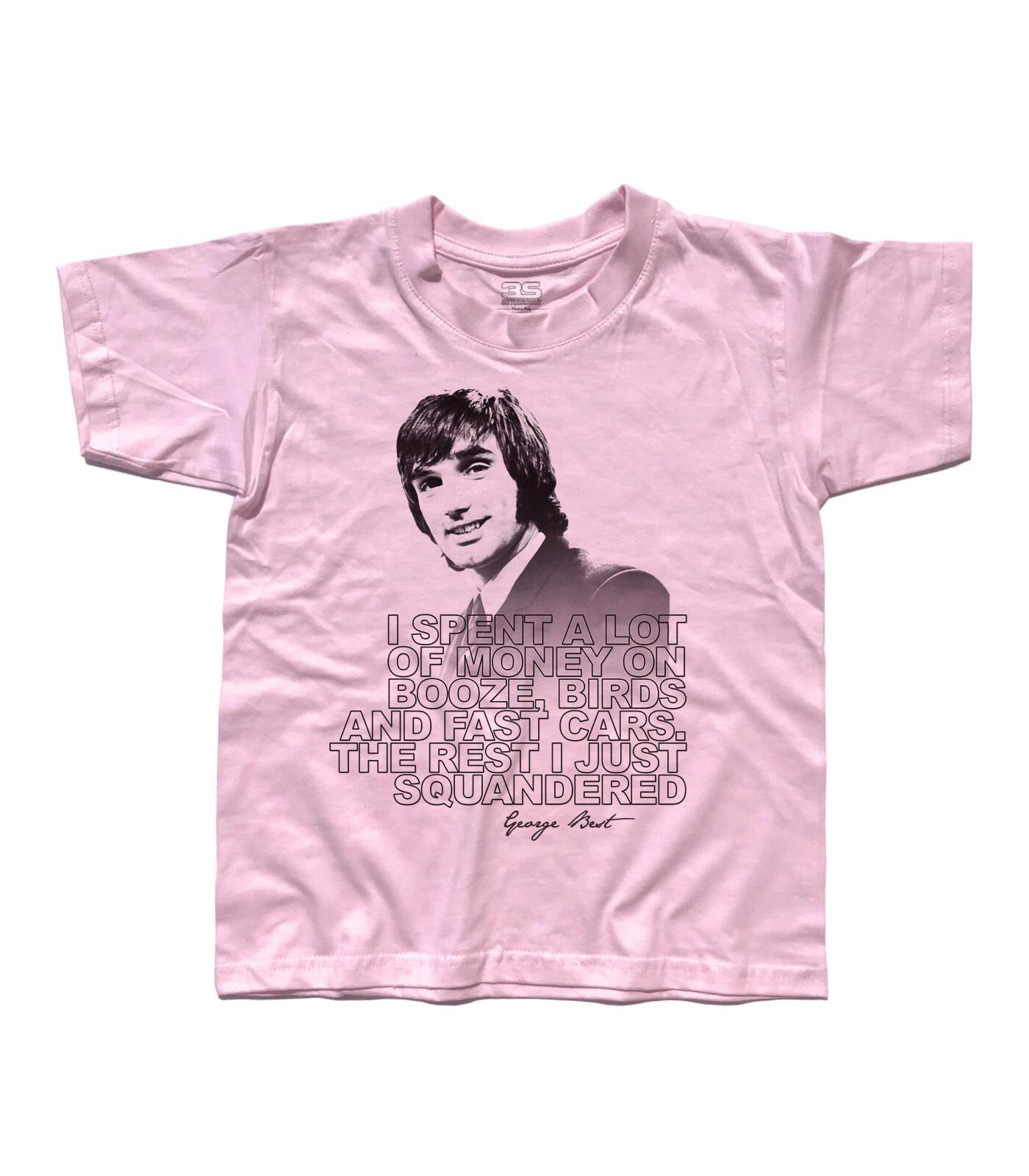 George Best Kids T-Shirt I Spent A Lot Of Money Football Manchester 120
