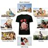 Valentinstag Herz Kaffee Aufdruck Lässiges Paar T-Shirt Reines Baumwoll-T-Shirt