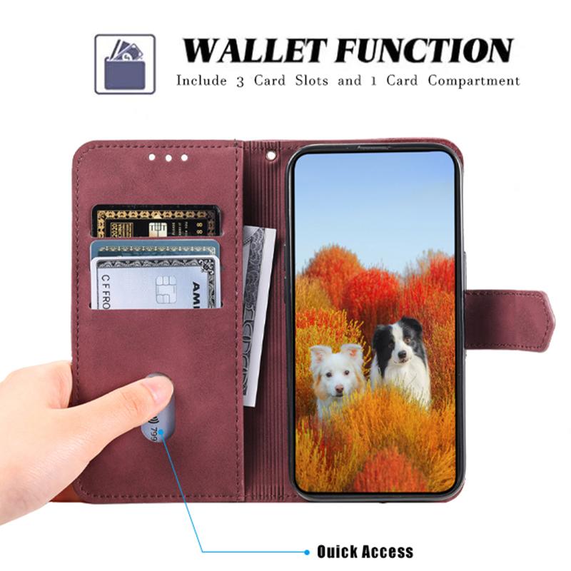 TTUDRCH Style 004 for Motorola Edge 50 Pro 5G Case RFID Blocking Leather Phone Cover