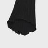LACE LONG KNIT WARMER(BLACK)