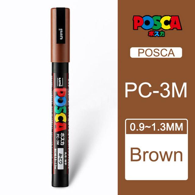 Uni POSCA Marker Farbstift, 39 Farben PC-5M/44 PC-3M/36 PC-1M, Acryl Steinmalerei Zeichnen Graffitti Marker Kunstbedarf