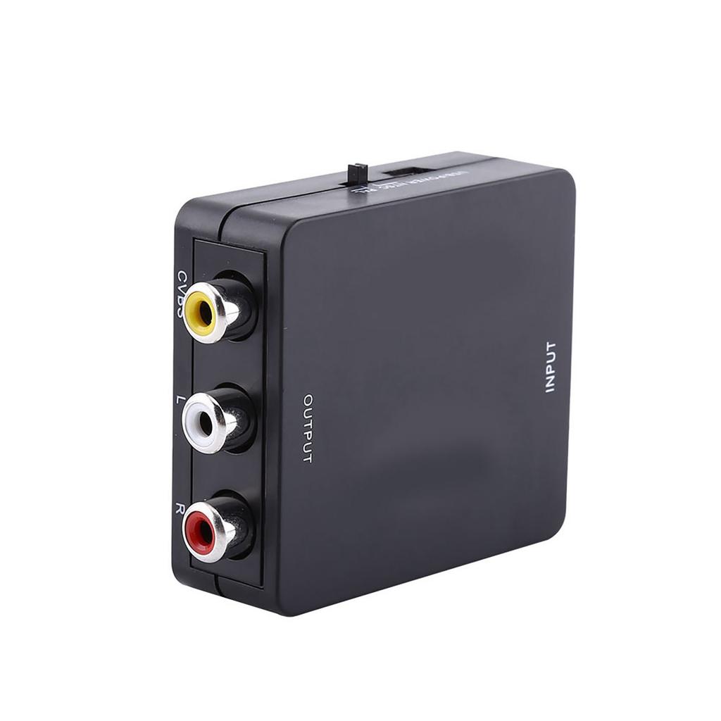 Digital HD Input to   Composite Video   AV CVBS Adapter Converter 720p/1080p Black