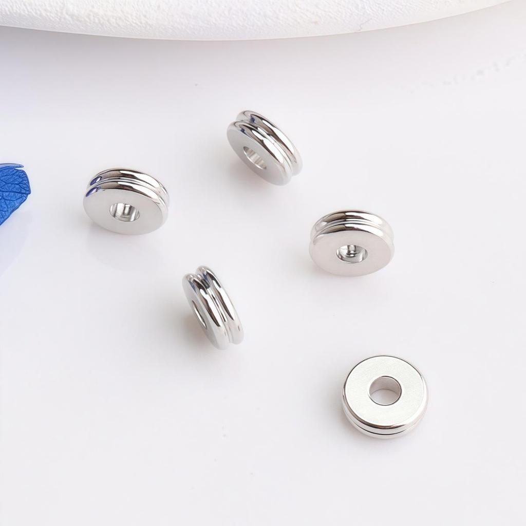 Doppellagige Spacer-Perlen, 14K Gold Filled, für DIY-Armbänder & Halsketten