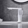 Nouveau Robinet de Lavabo de Salle de Bain Gris Monocommande Eau Chaude et Froide Robinetterie Laiton Mélangeur d'Évier Noir Chrome Gris Robinet