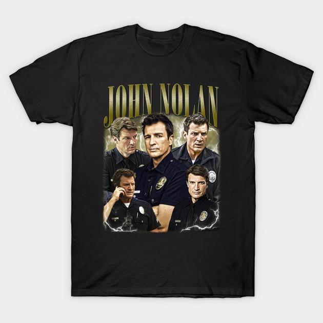 

Men Black Print T-shirt John Nolan No-Cut Transfer Paper Print Cotton Tshirt 4XL чорний