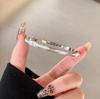 Luxury Minimalist Titanium Steel Bracelet with Mother-of-Pearl for Women - Versatile Jewelry, Ideal Gift for Girlfriend or Best Friend.