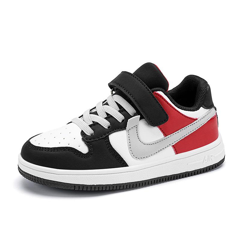 2025 Autumn Genuine Leather Skate Shoes - Breathable Casual Sports Shoes for Boys & Girls, Middle & Big Kids