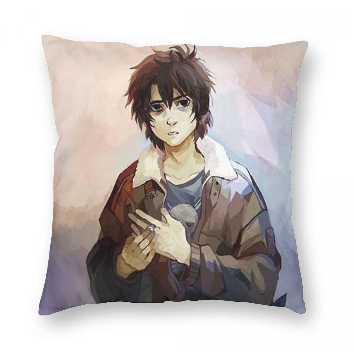 

Percy Jackson Nico Di Angelo Square Pillowcase Polyester Linen Velvet Pattern Zip Decor Pillow Case Home Cushion Cover 30cmx30cm