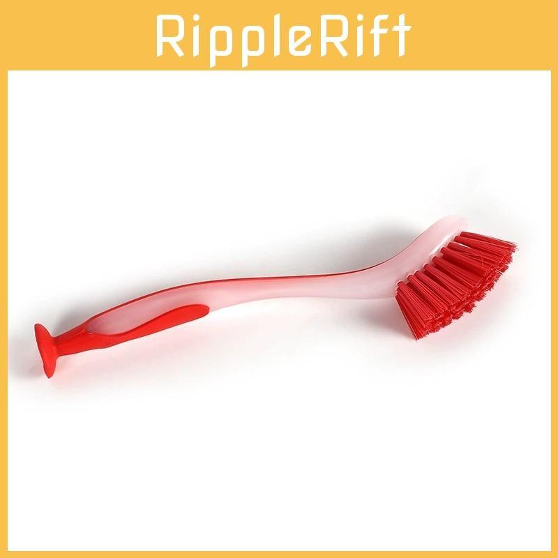Dish Cleaning Plastic Brush Suction Cup Scrubbing Brush With Bristle Durable