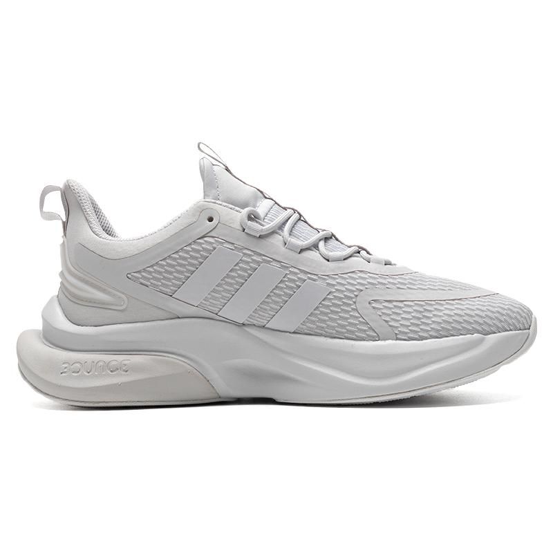 Adidas Alphabounce+ Comfortable Shock Absorption Durable Breathable Mid-Top Running Shoes Men Running Shoes White IE9766