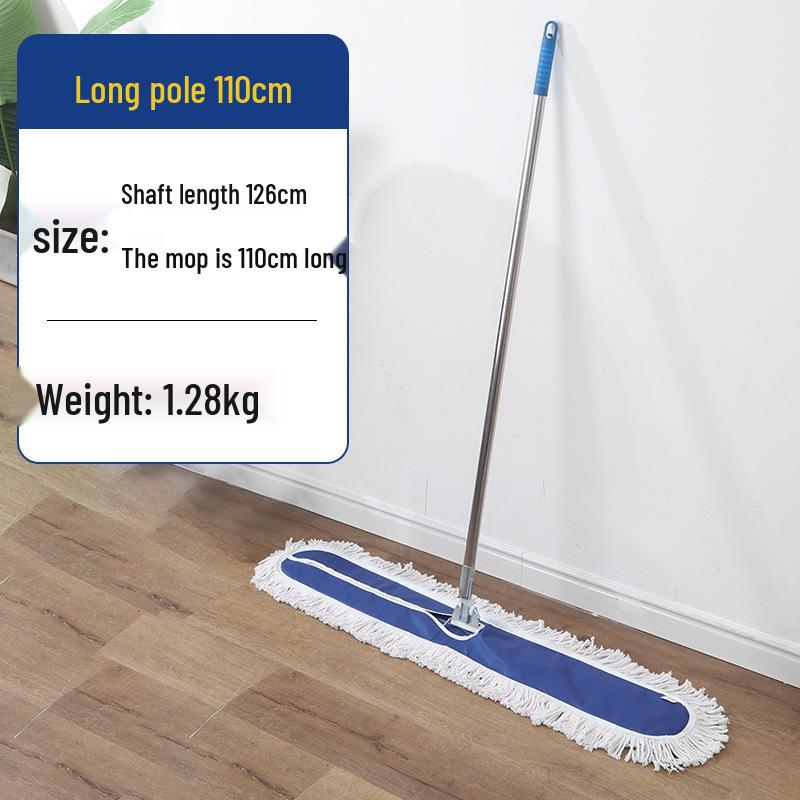 Rotating Cotton Thread Dust Mop for Home, Hotel & Homestay - Dual-Use for Dry & Wet Cleaning