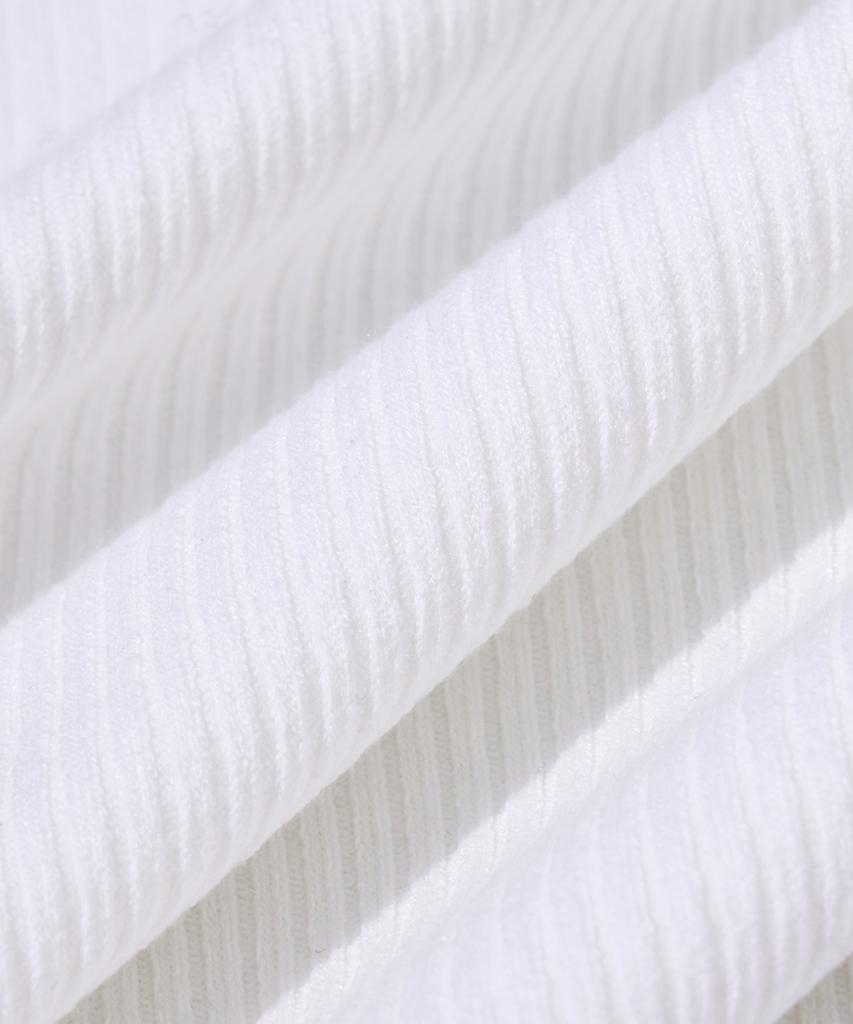 AGOD Soft Henley Neck Long Sleeve [White]