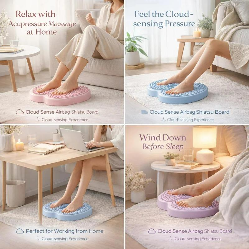 Inflatable Household Foot Massager Anti-Slip Magnet Stone Stepper Pad for Pressure Points Slimming Sports Fitness Equipment
