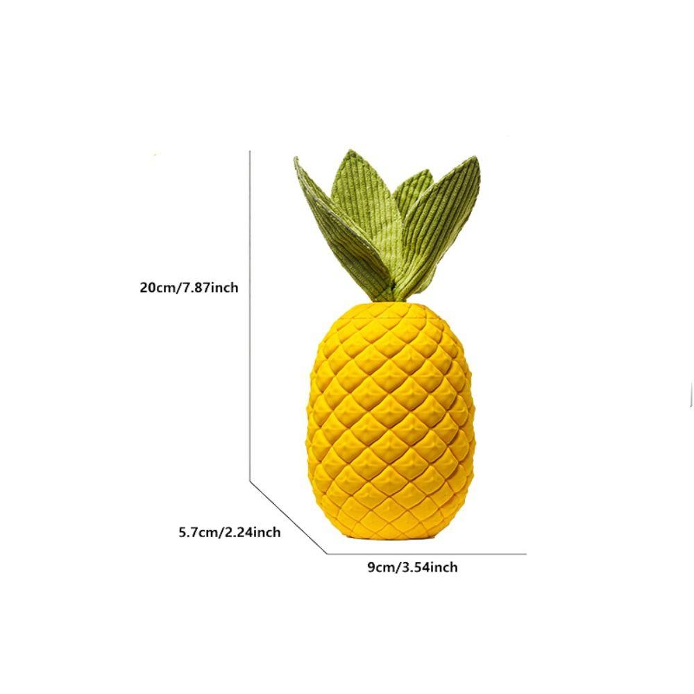 Interactive Pineapples Dog Puzzle Toy Wear-resistant Pet Training Toy Dog Chew Toy  Relieve Boredom