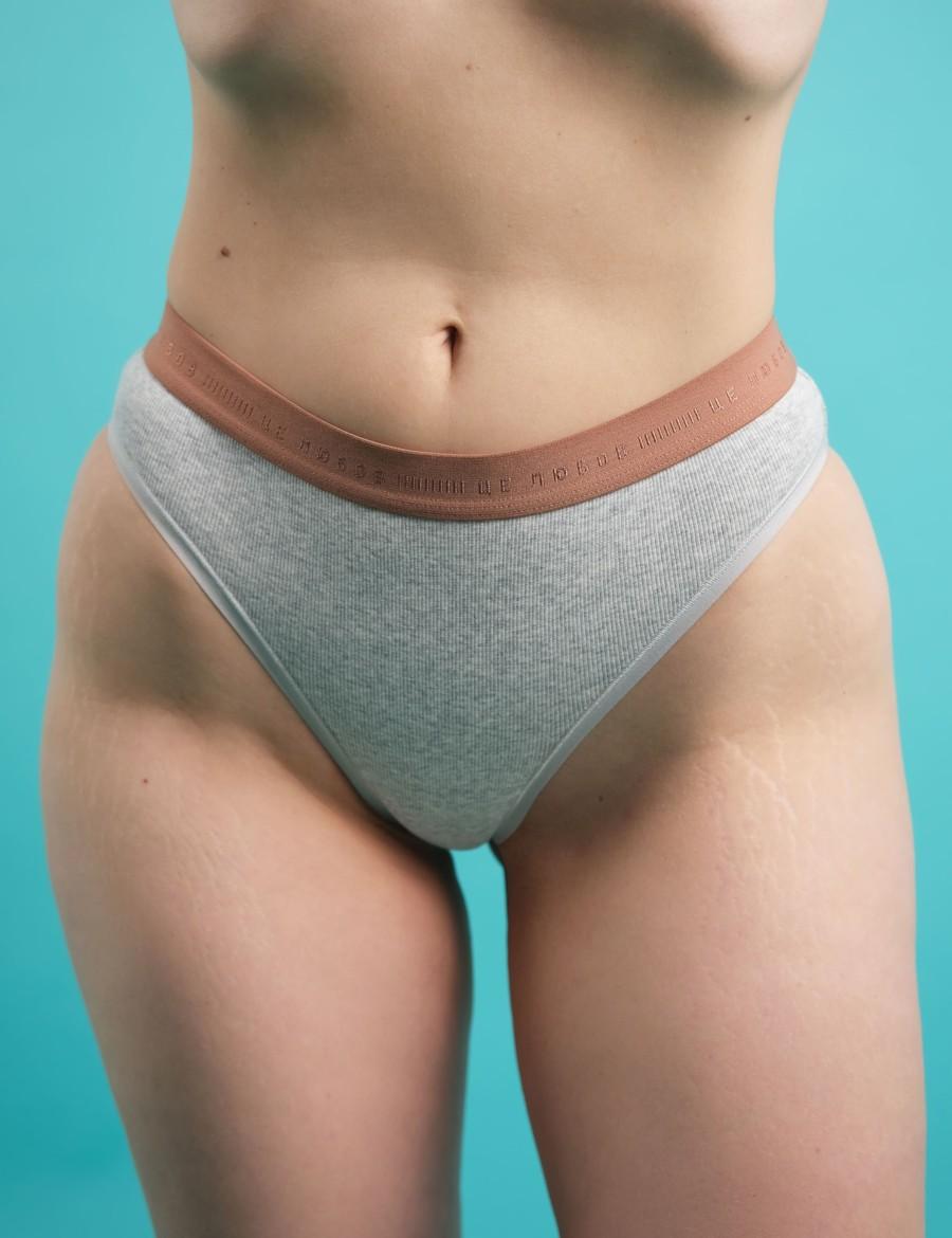 

Трусики бразиліана brabrabra (84918) 2(S) сірий