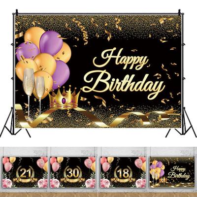 Alles Gute zum Geburtstag Hintergrund Banner Hintergrund Stoff Requisiten Party dekorieren