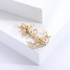 Blucome 2023 Summer Green Boat Anchor Brooch Bart Style Corsage Vintage Versatile Pin Clothing Accessories