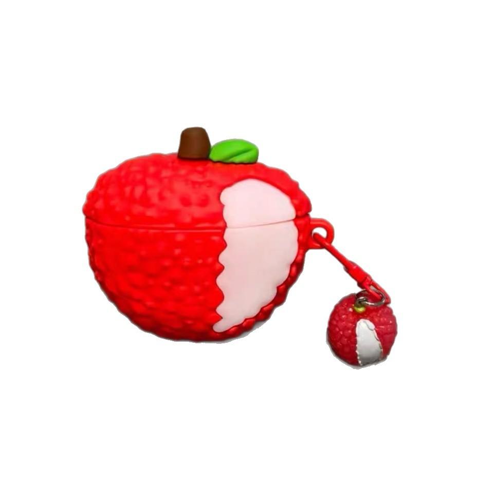 Cute electroplated lychee AirPods pro apple bluetooth headset case 1/1/1/1st generation cartoon protective case