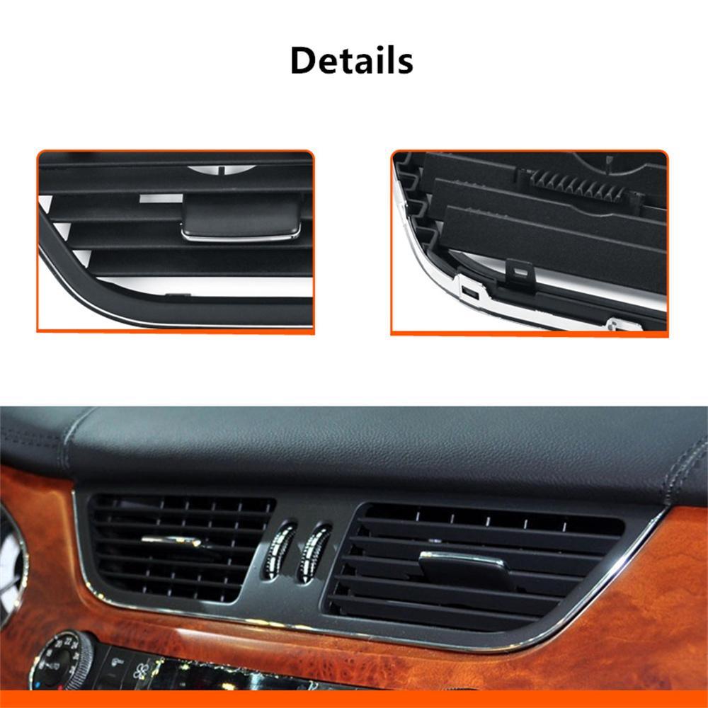 Front Dashboard Center A/C Vent Conditioning Panel Grille Cover Frame For Benz