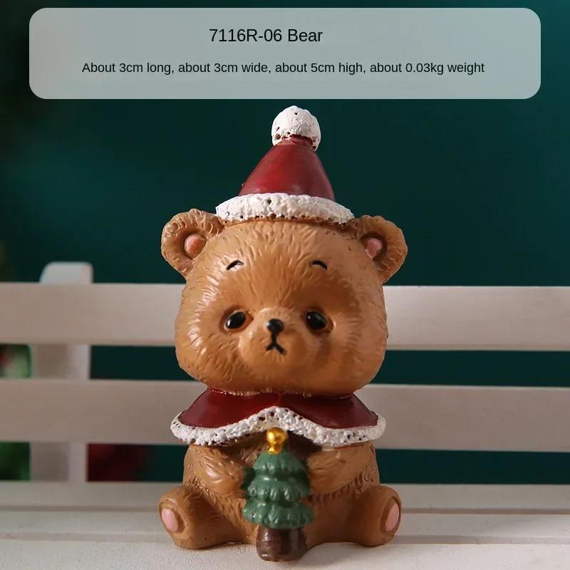 Mini Weihnachtsbaum Weihnachtsmann Kuchendekoration Handwerk Figuren Weihnachtsschmuck Feengarten Zubehör Geschenke Heimdeko