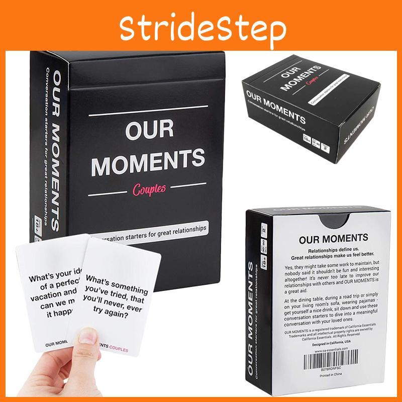 Our Moments Romantic Couples Board Game With 100 Thought-provoking Cards