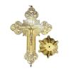 Exquisites Metal Tabletop Crucifix Figurine Unique Stylish Designs Enhances Living Space Enthusiasts Collection