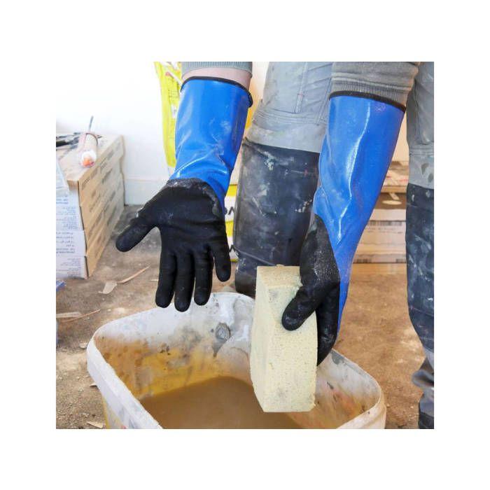 Gants de travail 100% étanches double enduction LIQUIDO - Taille 9 - Rostaing