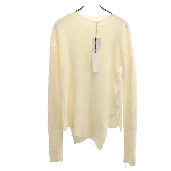 

unused HELMUT LANG Long sleeve sweater M white Rib knit Women Used