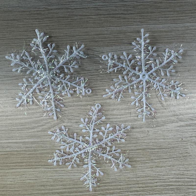 Decorations Christmas Party Snowflake Strips Transparent Plastic Festive Decor