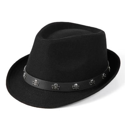 Chapeau de jazz noir pour hommes et femmes, haut-de-forme, chapeau de paille d'été à visière, chapeau de gentleman britannique rétro, chapeau de scène
