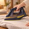 Corded Steam Iron Ergonomic 2400W AntiDrip for Clothing Maintenance, Household Laundry,