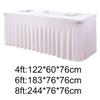 Solid Color Table Skirt Soft Table Cover Party Supplies Elastic Table Cloth  Wedding
